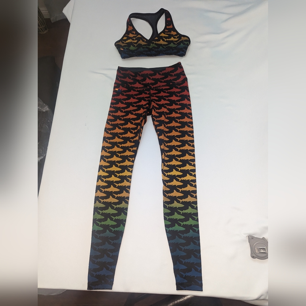 Aviator Nation Shark Leggings Sz XS *Rare BNWOT